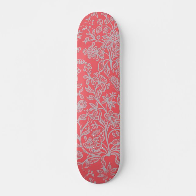 Decorative flowers 9 skateboard (Front)