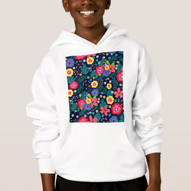 Decorative Flowers And Leaves Pattern-48675 (Front)