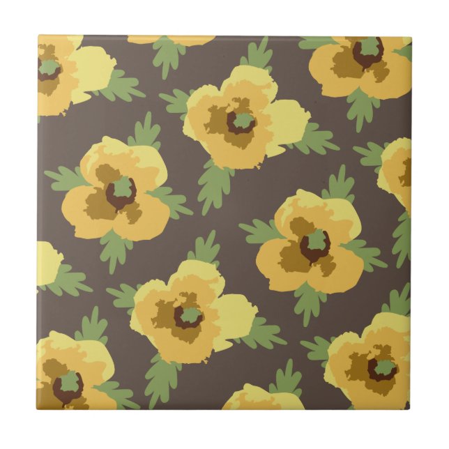 Decorative Flowers Tile (Front)