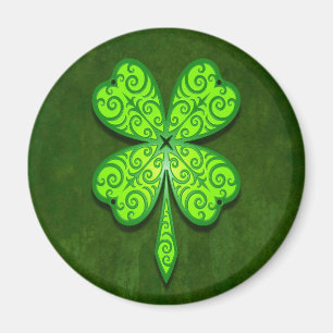 Decorative Four Leaf Clover Magnet