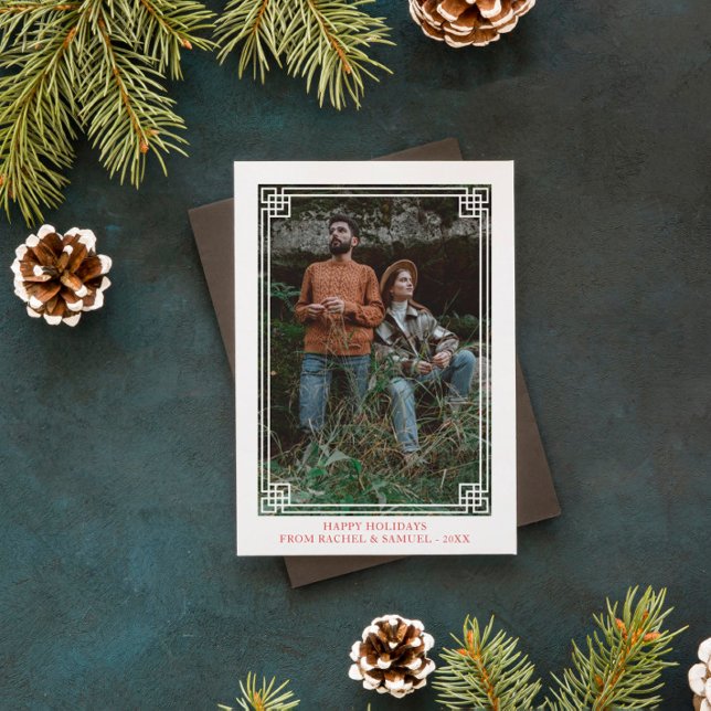 Decorative Frame - Happy Holidays Photo Holiday Card (Creator Uploaded)