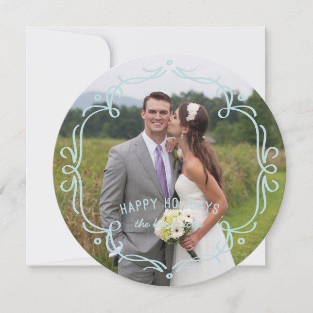 Decorative Frame Holiday Card - Sky (Front)