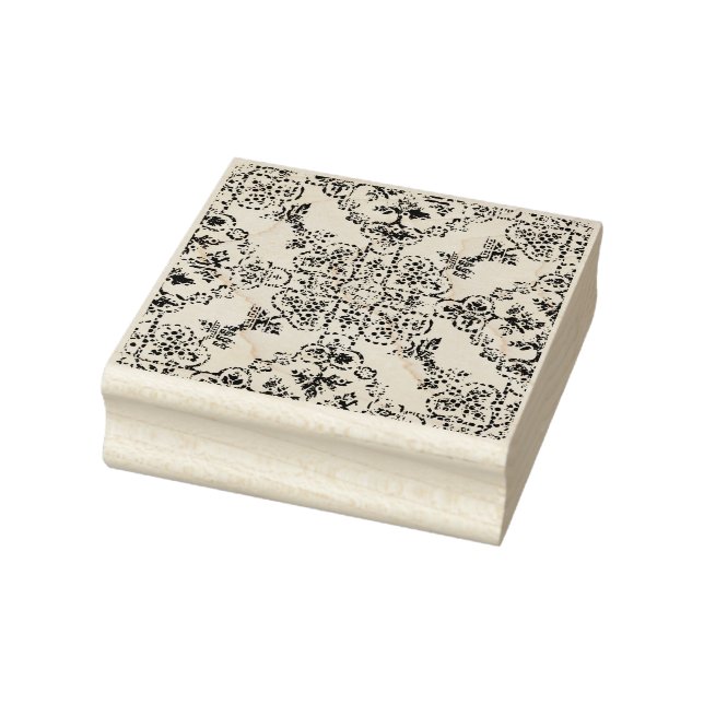 Decorative French Damask Rubber Stamp (Stamp)