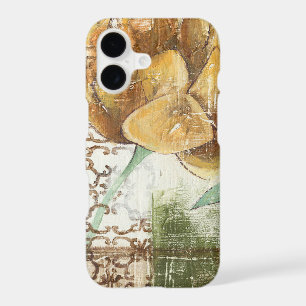 Decorative Fresco Design with Globe Flower