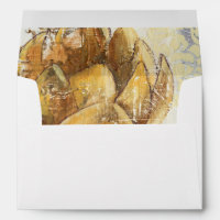 Decorative Fresco Design with Globe Flower
