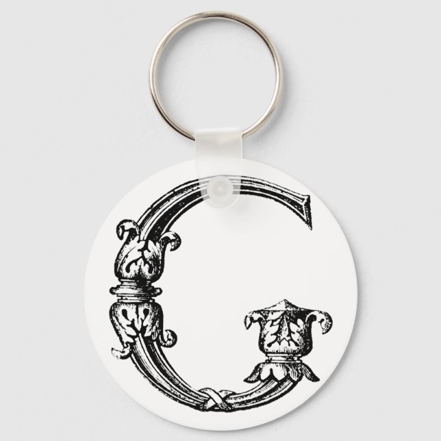 DECORATIVE G KEY RING (Front)