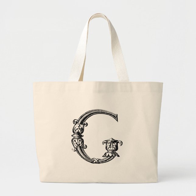 DECORATIVE G LARGE TOTE BAG (Front)