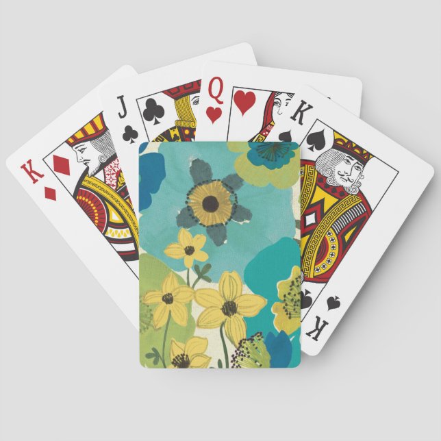 Decorative Garden Flowers Playing Cards (Back)