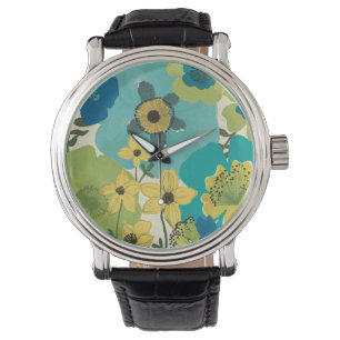Decorative Garden Flowers Watch