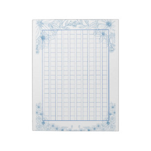 Decorative Genko <Blue>[bl05] Notepad