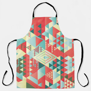 Decorative geometric, abstract, vintage elements. apron