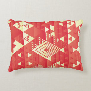 Decorative geometric, abstract vintage elements. cushion