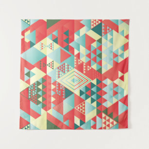 Decorative geometric, abstract, vintage elements. tapestry