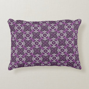 Decorative Geometric Floral Pattern Cushion