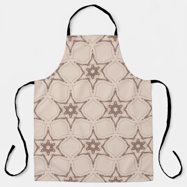 Decorative geometric floral pattern. Seamless vint Apron (Front)