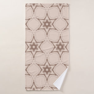 Decorative geometric floral pattern. Seamless vint Bath Towel