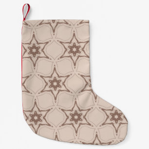 Decorative geometric floral pattern. Seamless vint Small Christmas Stocking