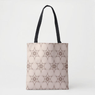 Decorative geometric floral pattern. Seamless vint Tote Bag
