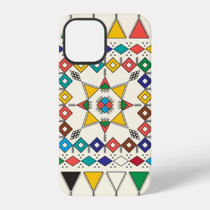 Decorative geometric repeating pattern inspired by iPhone 12 case