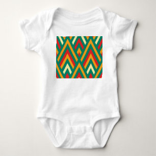 Decorative Geometric: Vintage Abstract Seamless. Baby Bodysuit