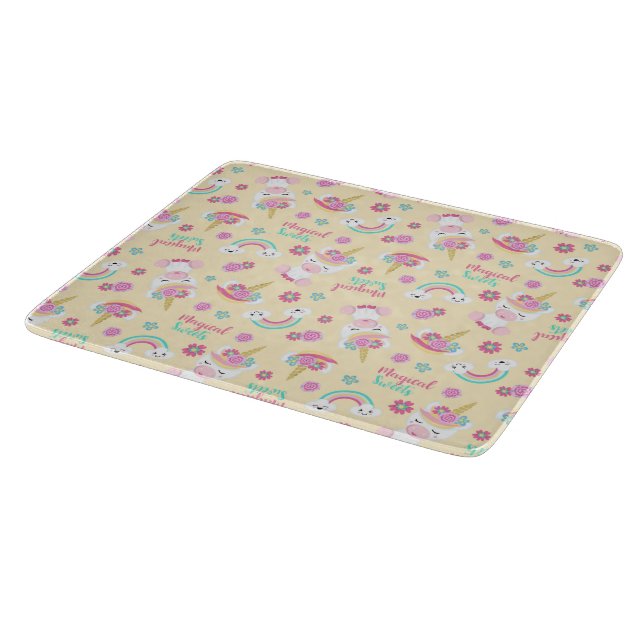 Decorative Glass Cutting Board 12" (Corner)