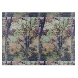 Decorative Glass Cutting Board 15"x11"