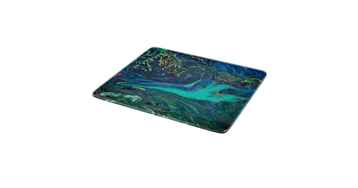Decorative Glass Cutting Board 6"x7" Zazzle