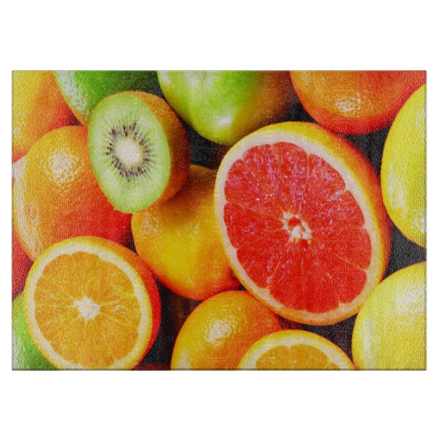 Decorative Glass Cutting Board/Fruit Board (Front)