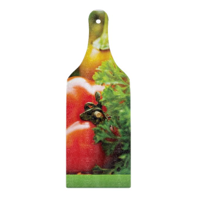 Decorative Glass Cutting Board Paddle (Front)