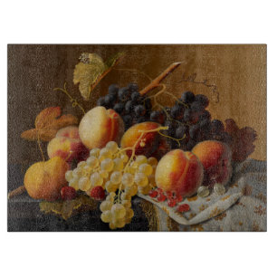 Decorative Glass Cutting Board/Still Life Fruit Cutting Board