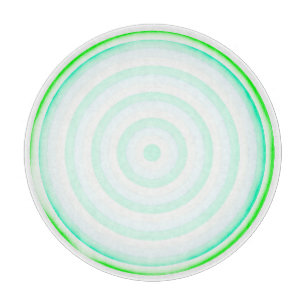 Decorative Glass Cutting Board with Circle Design