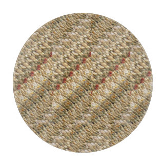 Decorative Glass Cutting Serving Board 12" Unique!