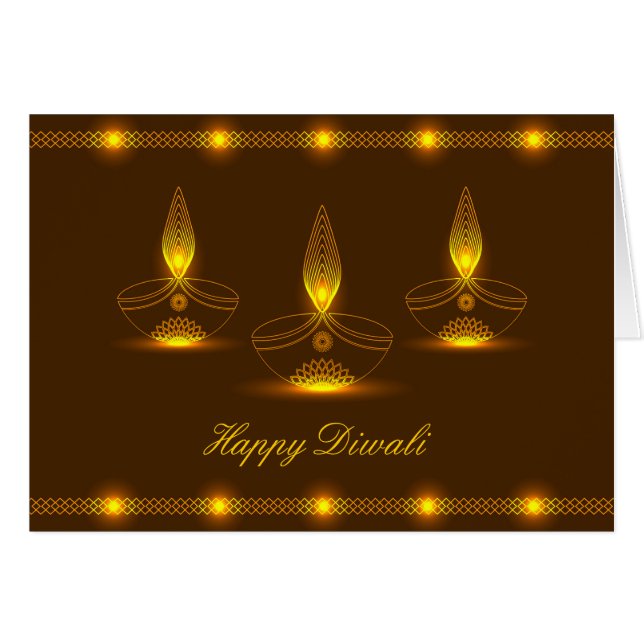 Decorative Glowing Diwali Design (Front Horizontal)