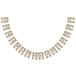 Decorative Gold Bunting Flag