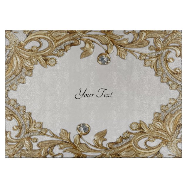 Decorative Gold Cutting Board (Front)