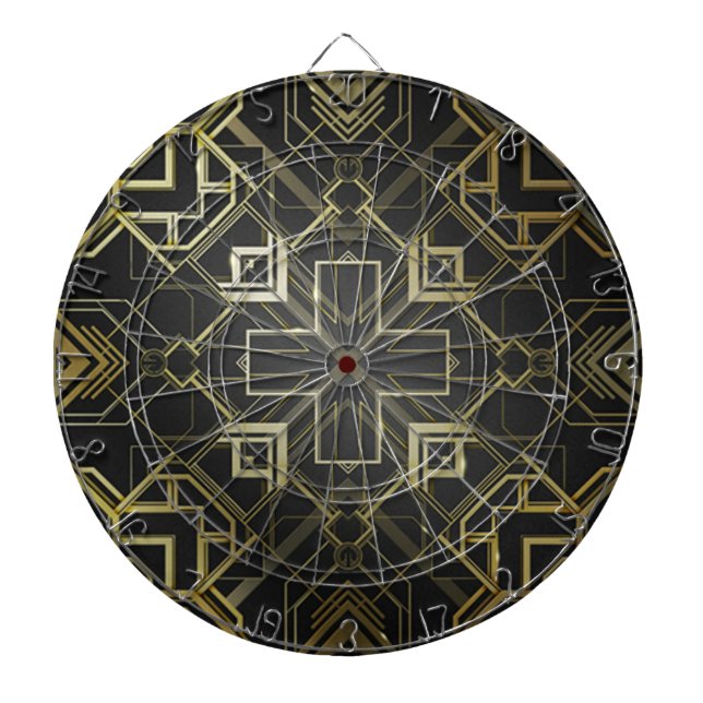 Decorative Gold Dartboard (Front)