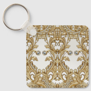 Decorative Gold Keychain