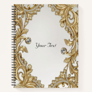 Decorative Gold Notebook