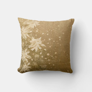 Decorative Gold Solid Trend Colour Background Cushion