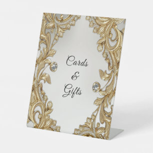 Decorative Gold Tabletop Signs