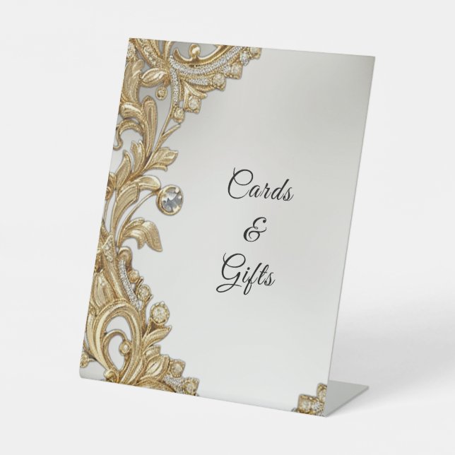 Decorative Gold Tabletop Signs (Front)