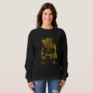 Decorative Golden Embossed - English Bulldog Sweatshirt