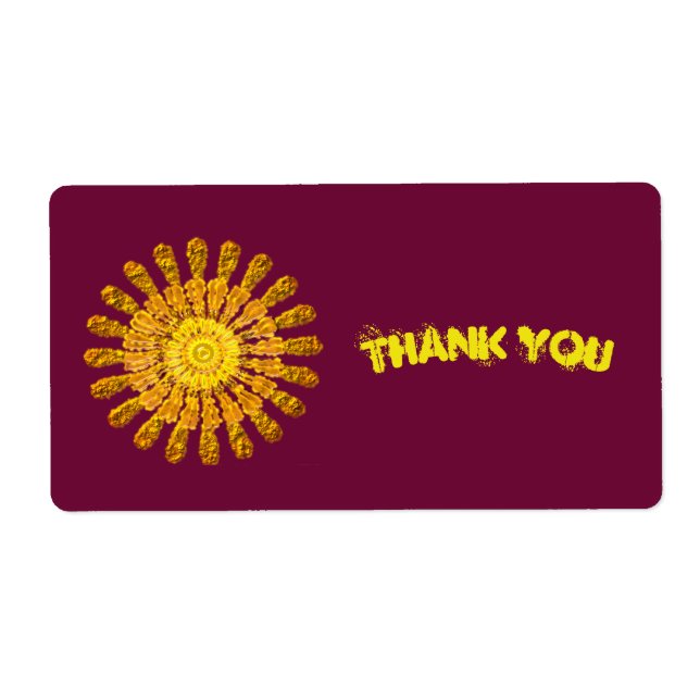 Decorative golden sun symbol (Front)