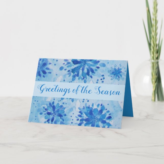 Decorative Greetings of the Season Holiday Card (Front)