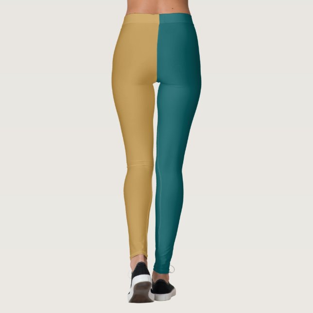  Decorative Half And Half  Leggings (Back)