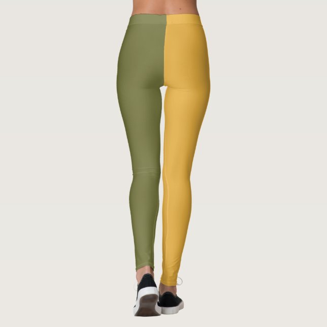  Decorative Half And Half  Leggings (Back)