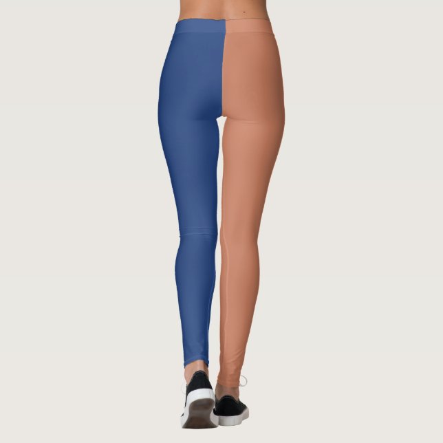  Decorative Half And Half  Leggings (Back)