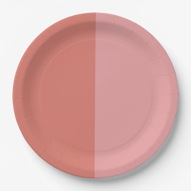  Decorative Half And Half  Paper Plate (Front)