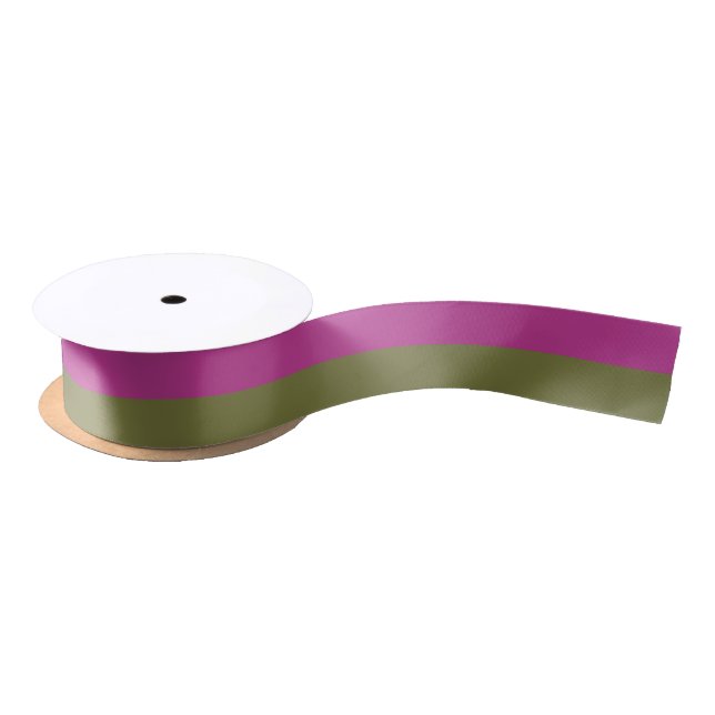  Decorative Half And Half  Satin Ribbon (Spool)
