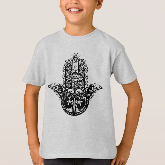 Decorative Hamsa Design T-Shirt (Front)